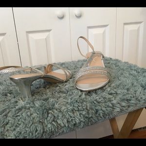 Silver formal sandal Nina